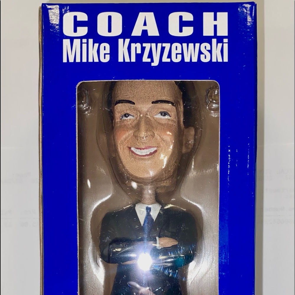 LEGENDARY COACH K BOBBLEHEAD DUKE BLUE DEVILS AUTHENTIC & BRAND NEW